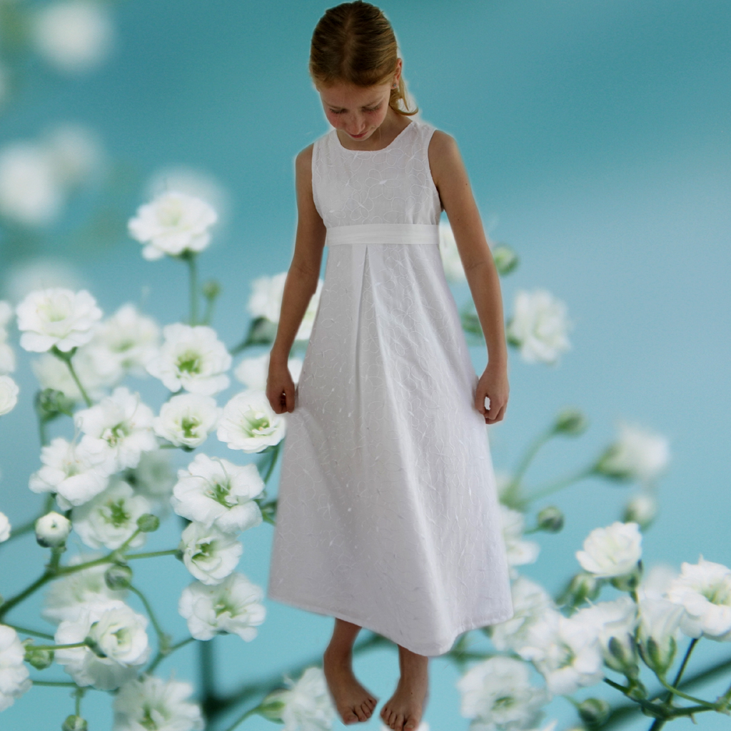 Sommerkleid weiß- Kommunionskleid