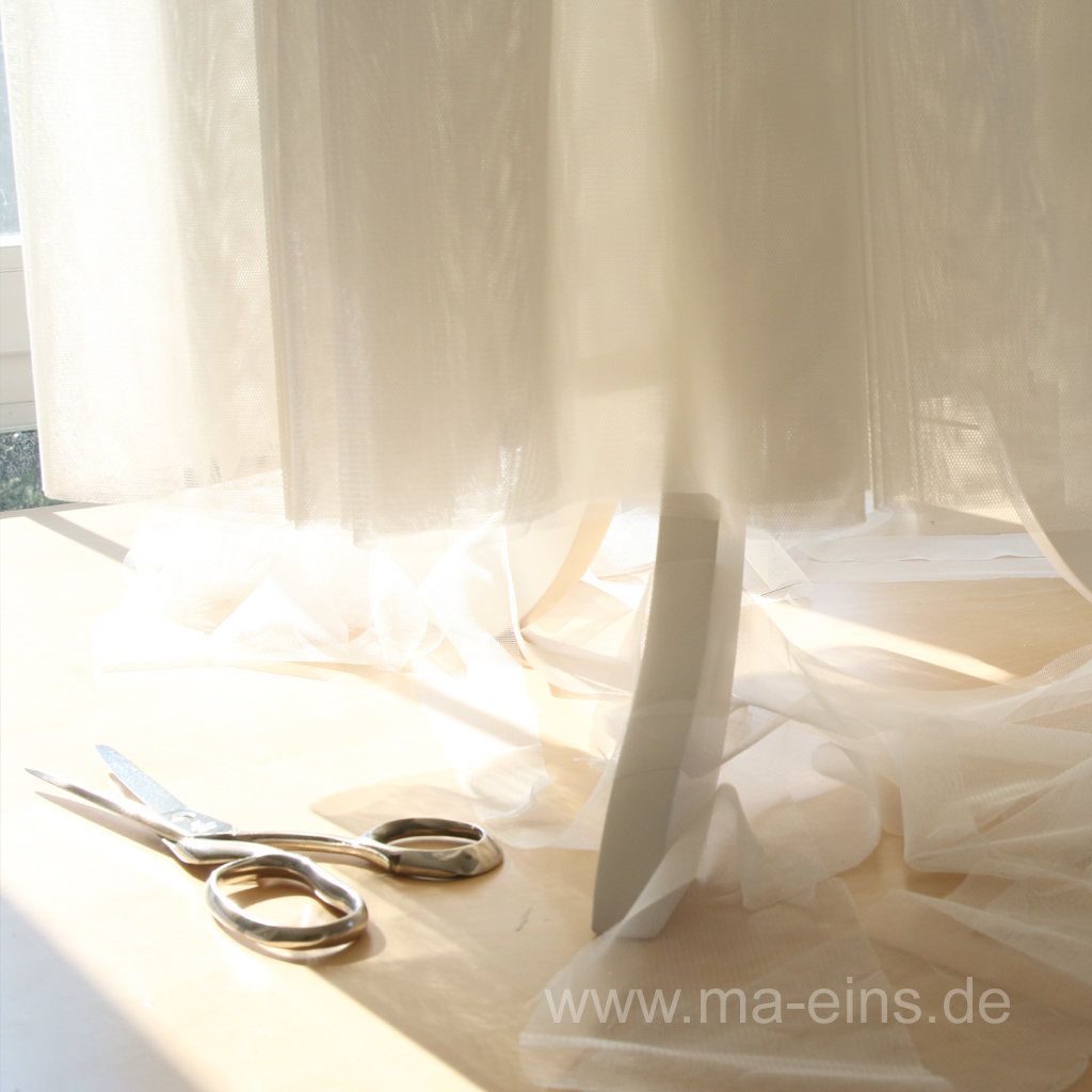Brauttüllrock in maßanfertigung. Im münchener Atelier ma-eins
