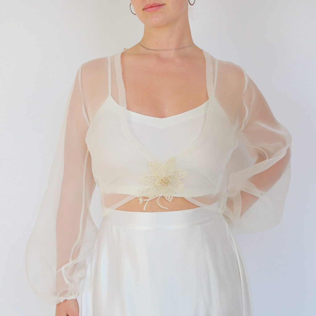 seidenjacke ivory jacke