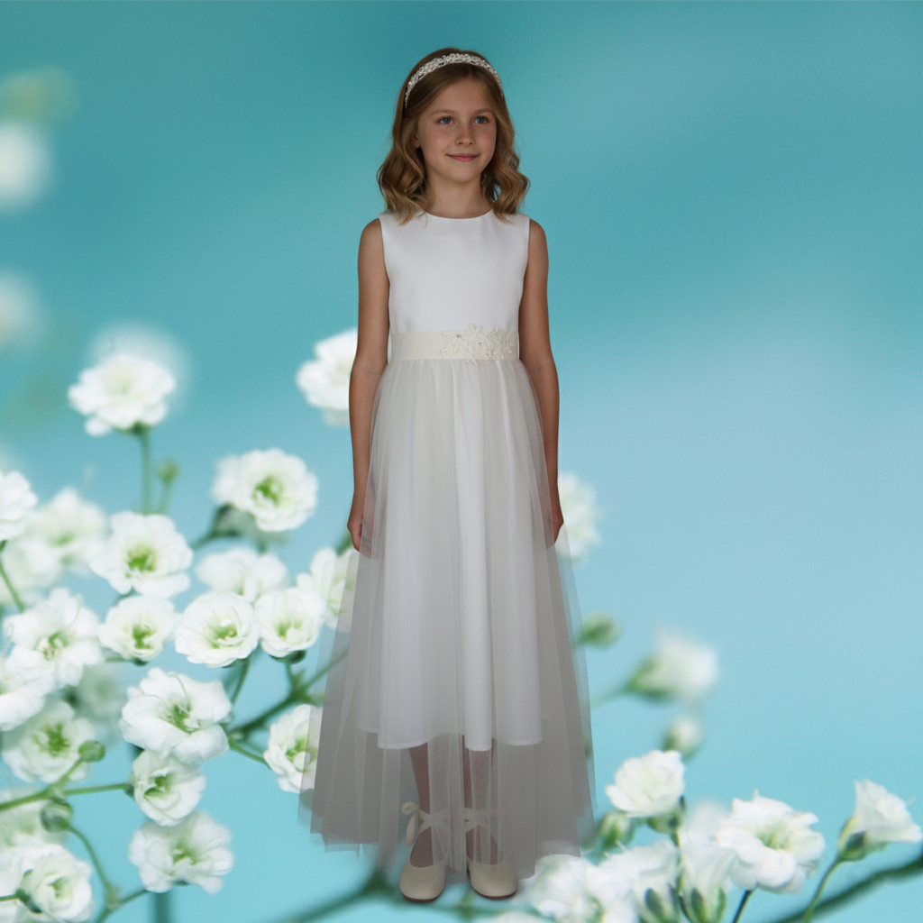 cremeweißes Kommunionkleid aus München,