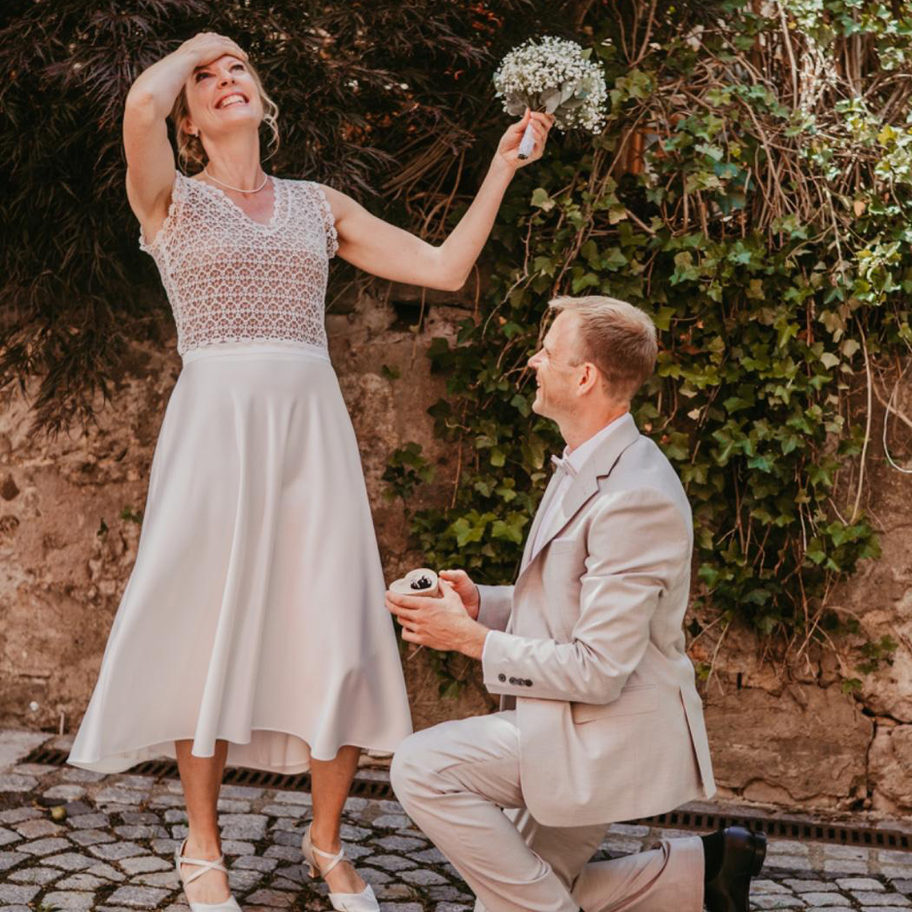 real bride Hochzeitszweiteiler mit Maßanfertigung