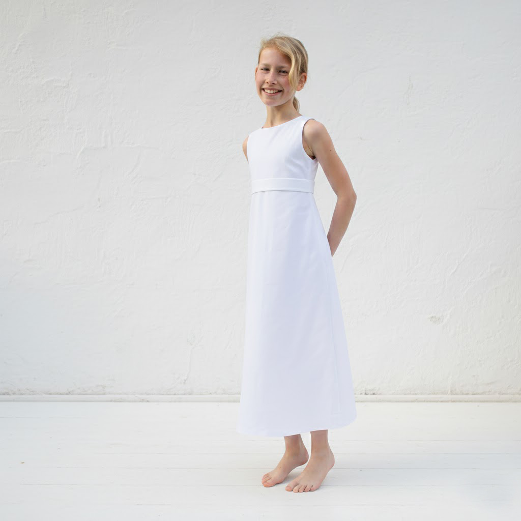 weißes Erstkommunionkleid lang