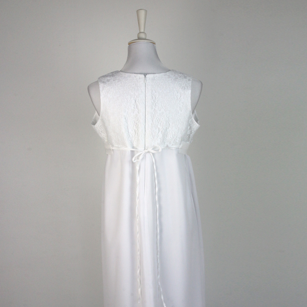 Rückenansicht schlichte Kommunionkleider in allen Größen