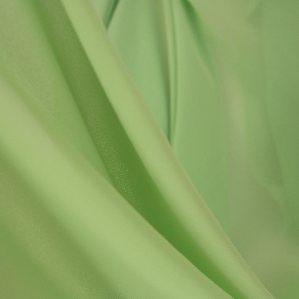 leichter limettenfarbener Chiffonstoff für einen Sommerrock