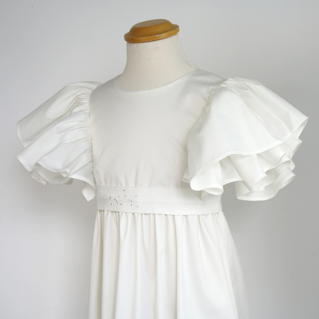 Flügelärmel Designkommunionkleid aus München